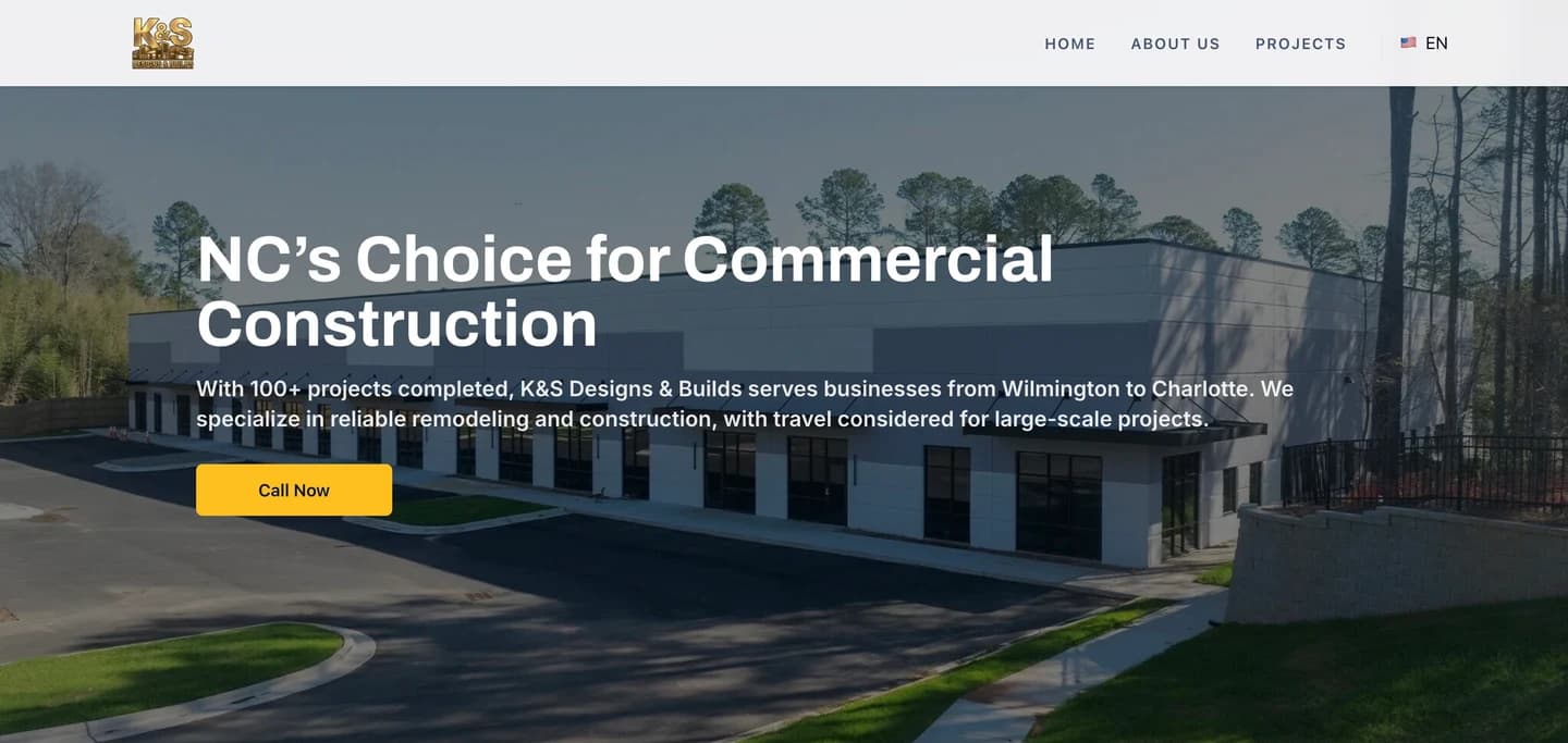 K&S Designs & Builds website preview